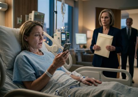 Woman recovering in a hospital after learning her family sold her condo during surgery