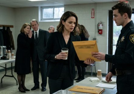 Woman receives legal papers after her grandfather's funeral after her parents dragged her to court over his inheritance.