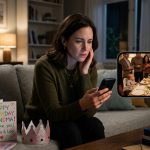Single mother discovering she was excluded from my mom's birthday while looking at a family celebration on her phone