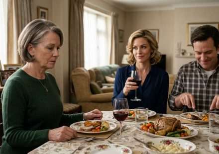Daughter-in-law called me unloved during a tense family lunch while my son sat beside her