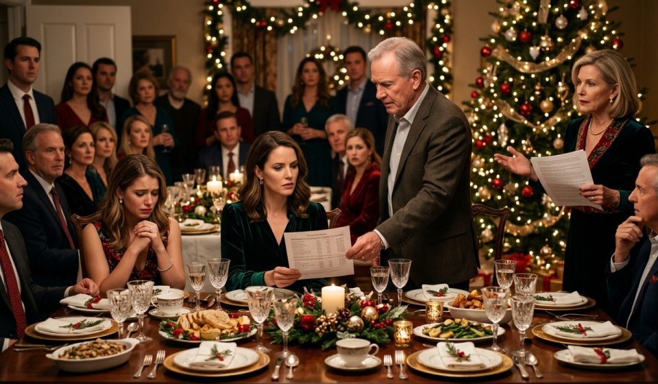 Woman confronted at Christmas dinner as her family demanded she pay for her sister's wedding while relatives watch.