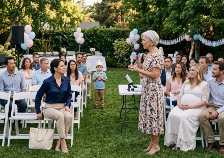 Mom publicly called my pregnancy a mistake while holding a microphone at my sister’s crowded backyard gender reveal.