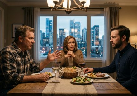 Dad wants my condo for brother during a tense family dinner where his son is pressured to give up his downtown home.