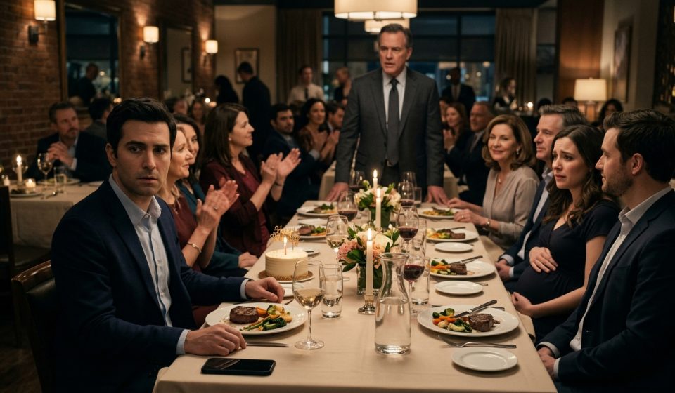 Dad told his son to sell his house during a tense family birthday dinner at a downtown restaurant