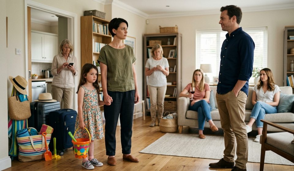 Mother protects her adopted child after her brother says her daughter has no place at beach house family gatherings.