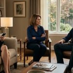 Nathan calmly responds to his mother after she accuses him of being jealous of his successful sister while Allison sits nearby
