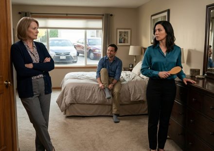 Mother-in-law moved into our guest room and later stands in the master bedroom doorway demanding the room from the homeowner.