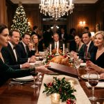 35-year-old woman calmly slides a document toward her sister during an elegant family dinner after being mocked for being still single at 35