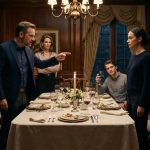 A young woman remains calm at a tense family dinner after her parents called me uneducated trash and ordered her to leave their home.