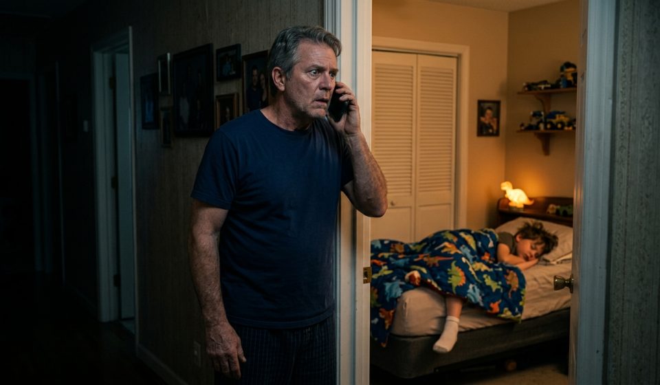 Grandfather checks on his sleeping grandson after police call at 1 a.m. and tell him, “We found your grandson.”