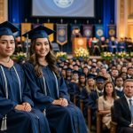 Twin sisters graduating from college after their parents only paid sister's tuition while the other worked nights to support herself.