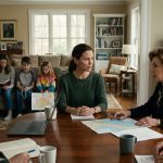 Mother remains calm as her aunt says they couldn't afford to include her kids in the family vacation