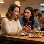 Clara discovers she was excluded from the family retreat while viewing a photo of the massive lakeside gathering on her friend's phone.
