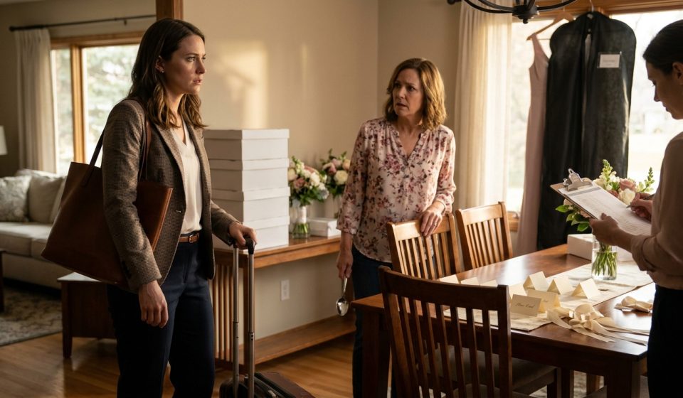 Woman arriving at her family home after her dad threatened her college money before her sister’s wedding