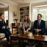 Virginia watches suspiciously as the parents who wanted her $3 million inheritance arrive at her home with cookies.