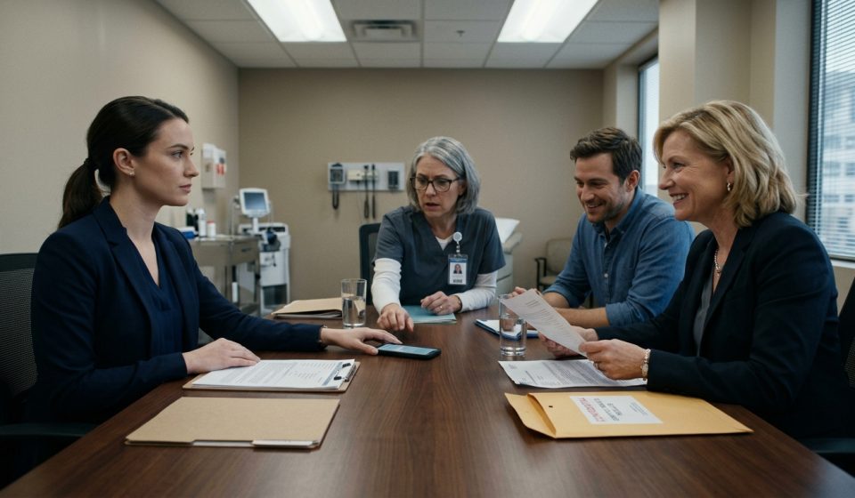 DNA results proved I wasn't family as Delaney calmly showed the doctor a photo while her mother held the test results.