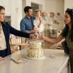 Sister stole my daughter's birthday cake as two mothers confront each other over the custom first-birthday cake in the family kitchen.