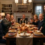 Daniel places a mysterious folder on the table after a Thanksgiving Dinner Family Vote