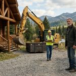 Father confronting a demolition crew after discovering his daughter demolished his cabin without warning