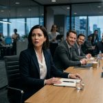 Employee shocked after her boss gave my raise to Mark during a corporate promotion meeting.