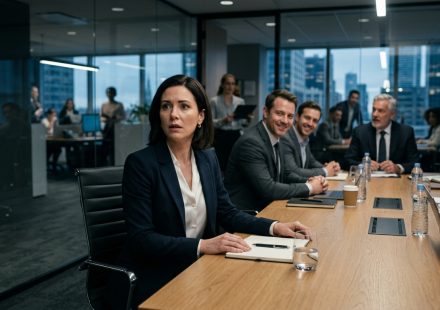 Employee shocked after her boss gave my raise to Mark during a corporate promotion meeting.