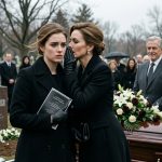 Sophia confronts her stepmother at the cemetery the day we buried my grandfather.