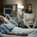 A 32-year-old woman who woke from a coma pretends to remain unconscious while her stepmother speaks beside her hospital bed.