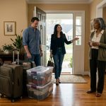 Courtney watches her son and daughter-in-law arrive unannounced with suitcases, treating her peaceful retirement home like a hotel.