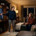 Jocelyn looks uneasy inside her bedroom after noticing disturbing warning signs involving her stepbrother.
