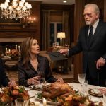 Billionaire grandpa with a bruise stands at the Thanksgiving table and hands his daughter a mysterious black envelope.