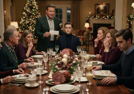 Father gives one son an $85,000 cashier's check at Christmas dinner while his other son receives a grocery coupon book.