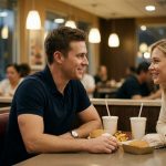 Aaron and Ashley enjoying a simple first date before he discovers that his wife wanted his parents' trust fund.