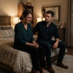 A worried young husband watching his emotionally distant wife protect her phone as their marriage begins falling apart.