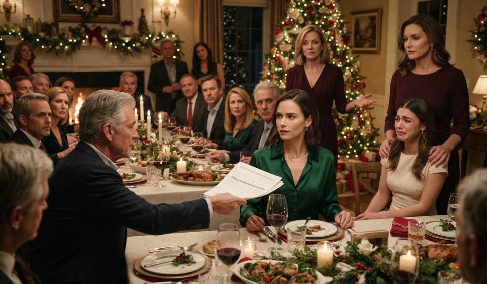 Claire faces her mother and family at Christmas dinner while being presented with an unexpected payment schedule for her sister's wedding.