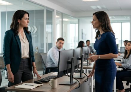 Coworker accused me of seducing her husband during a tense confrontation at my office desk.