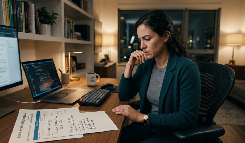 Woman realizing her family left her off Hawaii cruise plans while expecting her to provide childcare
