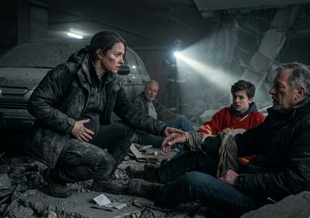 Eight-months-pregnant Leah trapped inside a collapsed parkade after her husband rescued his ex first.