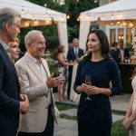 Sonia stands calmly at her sister's elegant engagement party as a stunned guest receives an unexpected phone call after her family says she delivers meal kits.