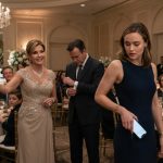 A 31-year-old woman in a blue dress is excluded from family wedding photos as her stepmother orders her to get more ice.