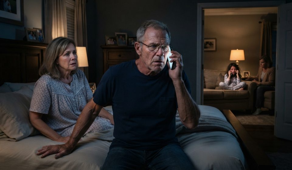 Concerned grandfather receives a 2:30 a.m. phone call from his crying nine-year-old adopted granddaughter after she was left at home.