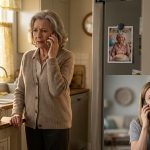 Grandmother on the phone explaining she couldn't watch the kids that Saturday because she had to attend her only sister's funeral.