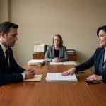 Ex-wife smiled through our divorce as she signed the papers across from Cameron in a family court conference room.