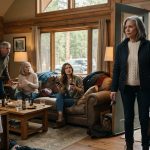 A shocked homeowner entering her Colorado mountain cabin and discovering her daughter-in-law and family occupying the living room without permission.