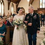 A bride-to-be watches as her mother raises a champagne glass during a tense rehearsal dinner while her elderly grandfather sits nearby.