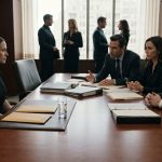 Elise sits in a lawyer's conference room after her mother's funeral while her three confident siblings wait beside two sealed envelopes.