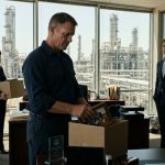 Experienced refinery safety manager replaced by a Harvard MBA as HR hands him cardboard boxes in his corner office.