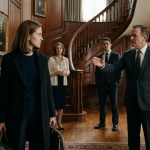 Wealthy father angrily orders his adult daughter to leave their luxurious Connecticut family mansion after she drops out of law school.