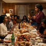 A young nurse sits quietly at Thanksgiving dinner as her mother raises a champagne glass and publicly humiliates her in front of the family.