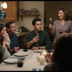 Evan surrounded by relatives as his birthday party turns into an ambush over the home he worked years to buy.