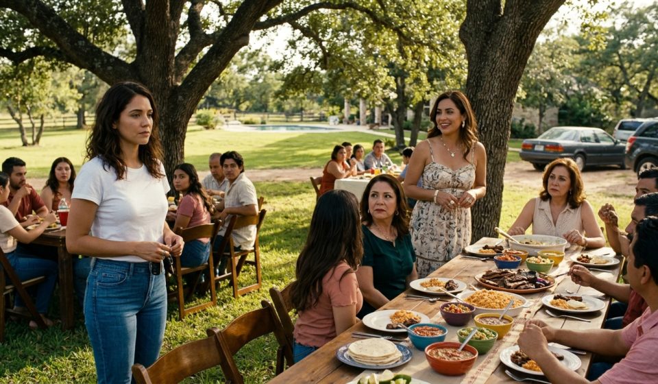Nina sits quietly at a Texas family reunion while her sister publicly humiliates her over her modest lifestyle and healthcare technology career.